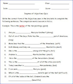 Nyla's Crafty Teaching: Adjective Activities - Tiered for Positive