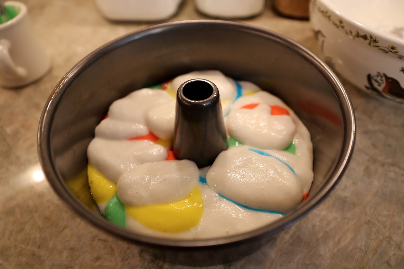 Sweet Southern Days Rainbow Angel Food Cake