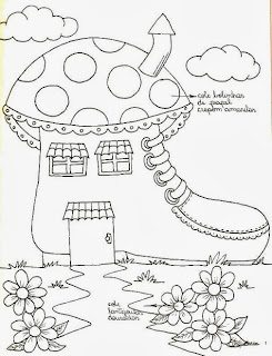 desenho casinha na bota de natal  para pintar