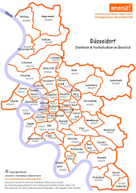 Dusseldorf Und Umgebung In Bildern Dusseldorf Stadtteil Ubersicht Als Karte