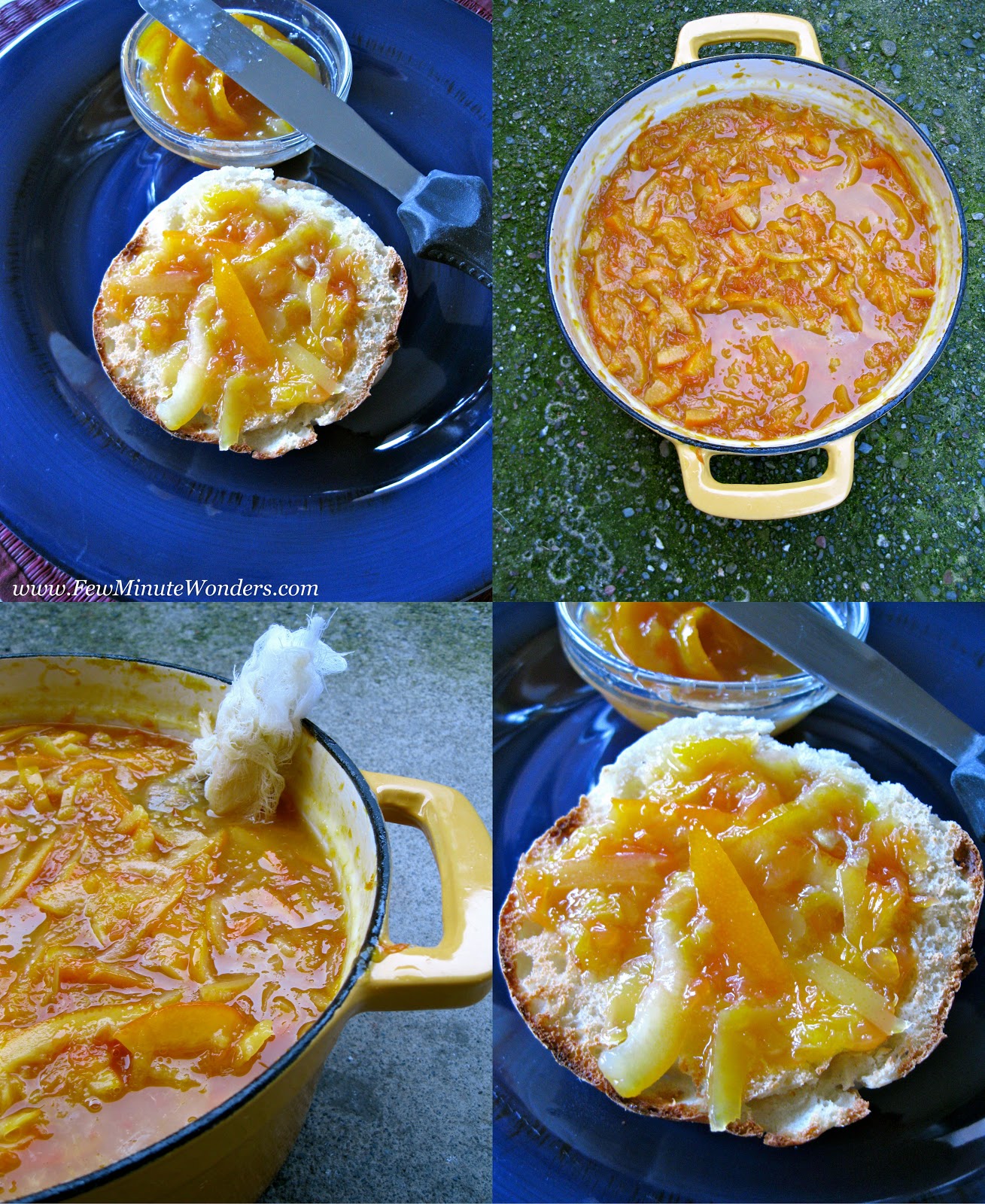 Citrus Fruit Marmalade ( Grapefruit, Orange & Lemons) Few Minute Wonders