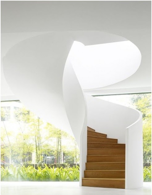 SPIRAL STAIRCASE WHITE COLOR | BEAUTIFUL STAIRS
