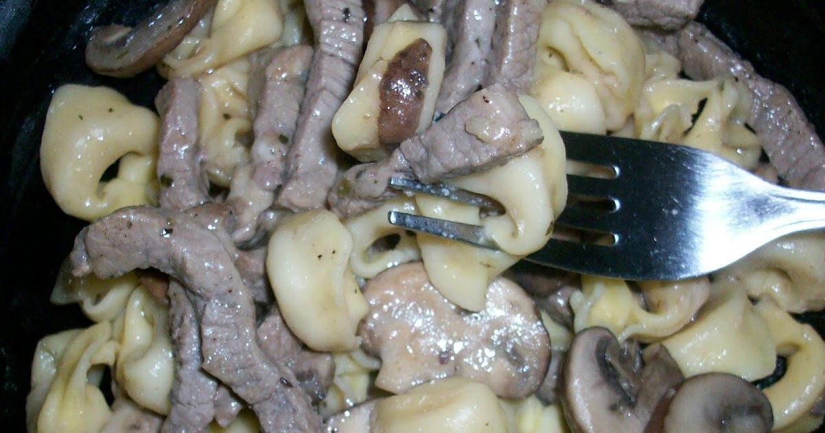 Stir, Laugh, Repeat Tortellini With Beef and Portobello Mushrooms