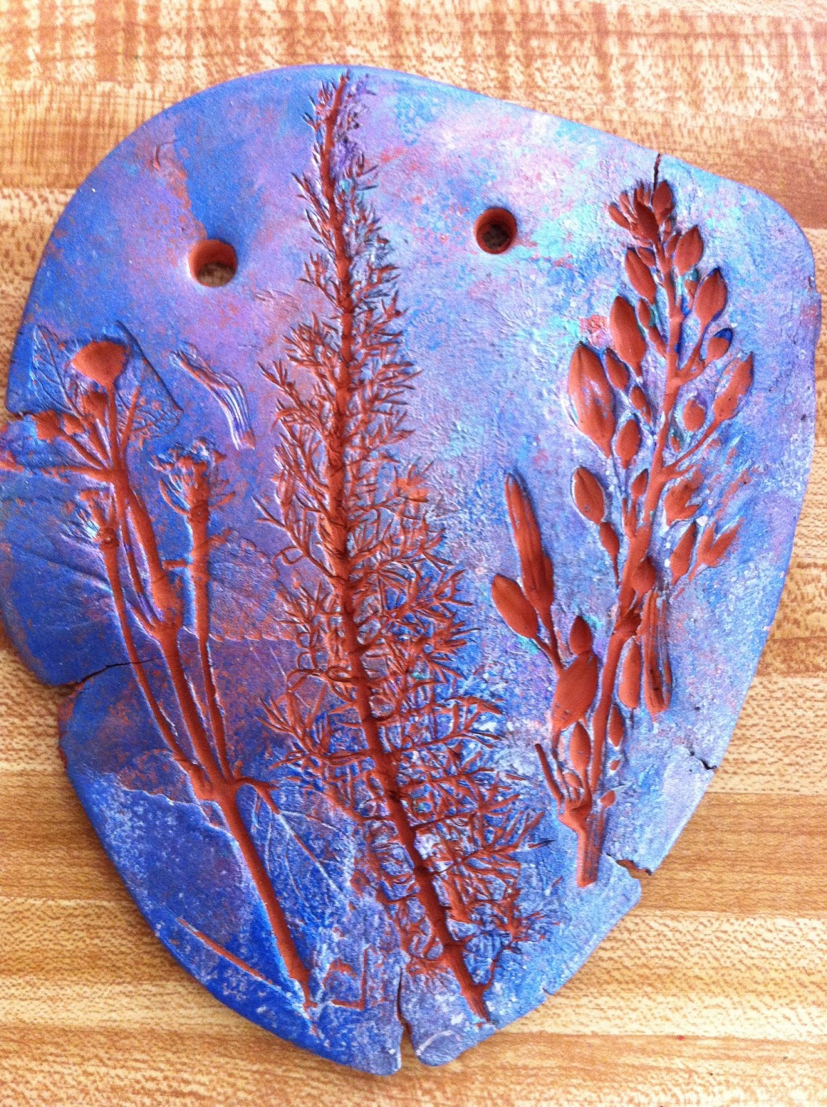 Drip, Drip, Splatter Splash Clay Botanical Impressions