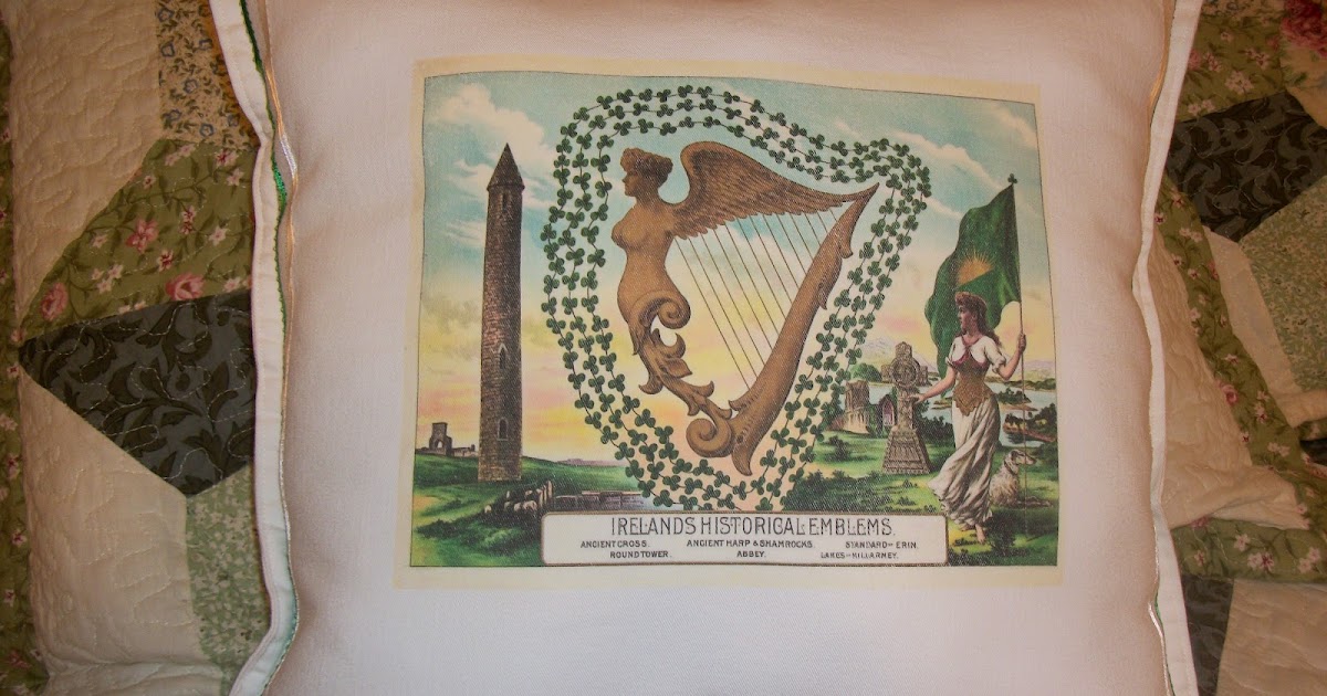 My Happy Place Irish pillow