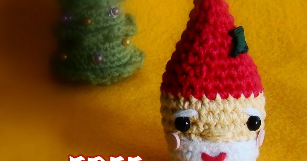 amiguria amigurumi: Free Pattern Santa Ornament