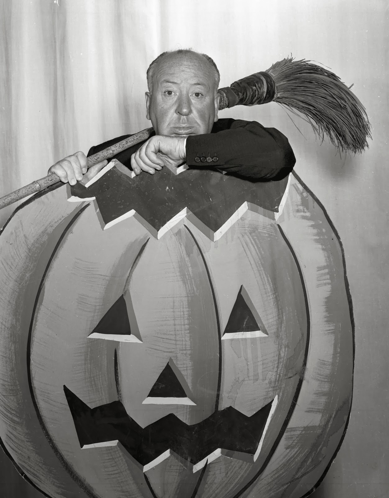 Stunning Image of Alfred Hitchcock in 1958 