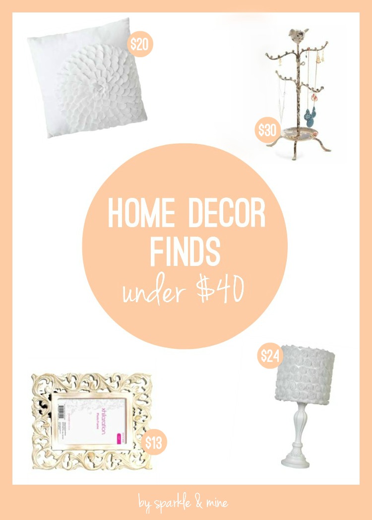 Sparkle & Mine (More) Home Decor Finds Under 40!