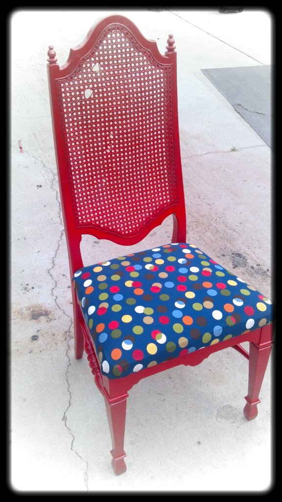 My {not so} Glamorous Life DIY Ugly Chair Redo