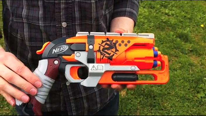 nerf hammershot range