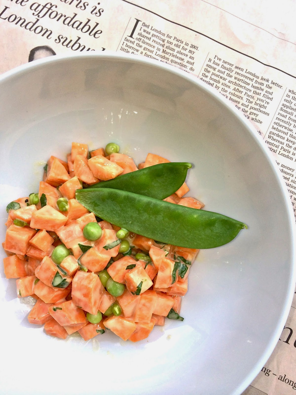 Passionately Raw! Creamed Peas and Carrots! A Raw Version With A Twist