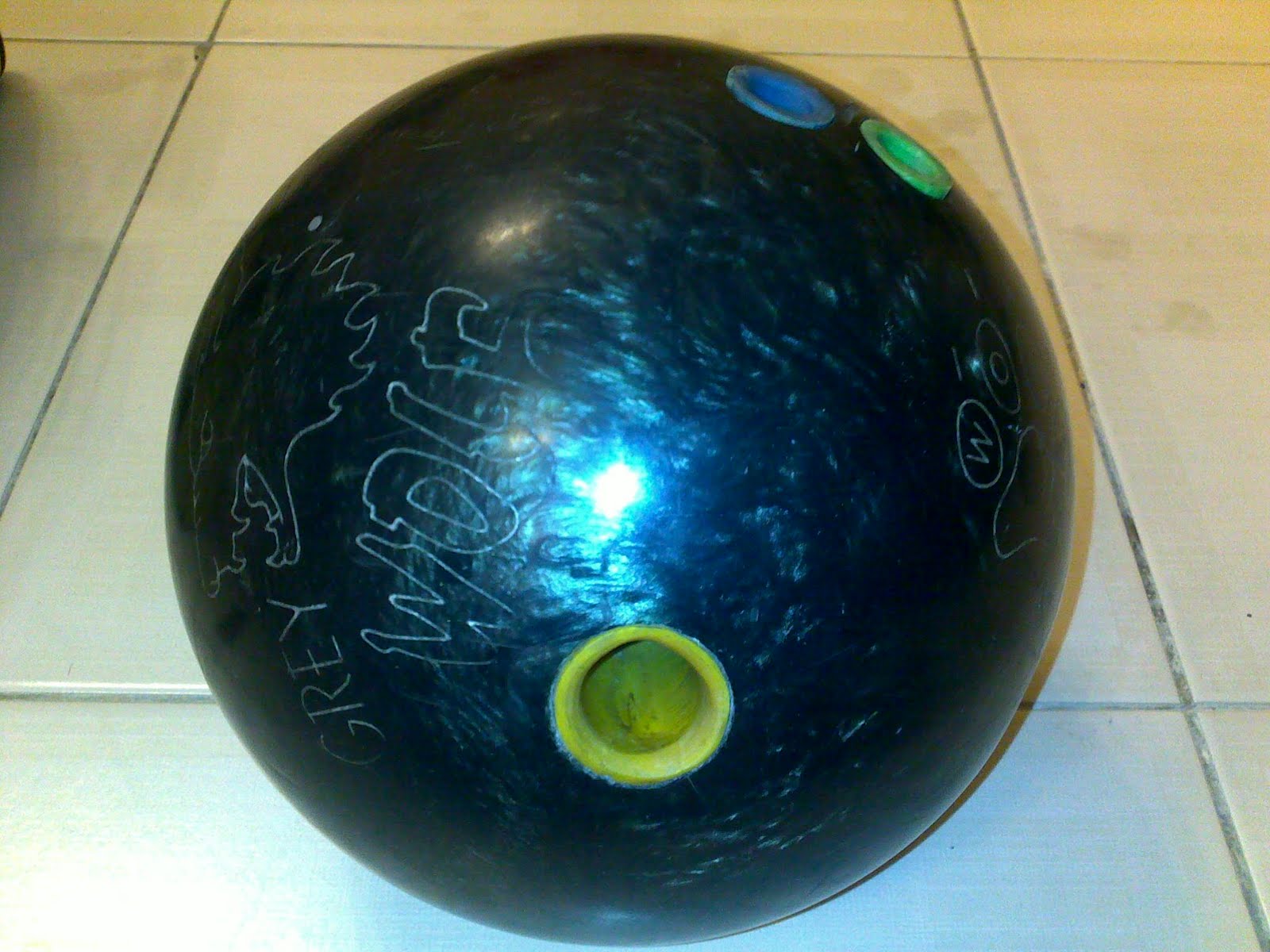 KEDAI BOWLING ONLINE Reactive Ebonite Grey Wolf Bowling Balls 14 lbs++