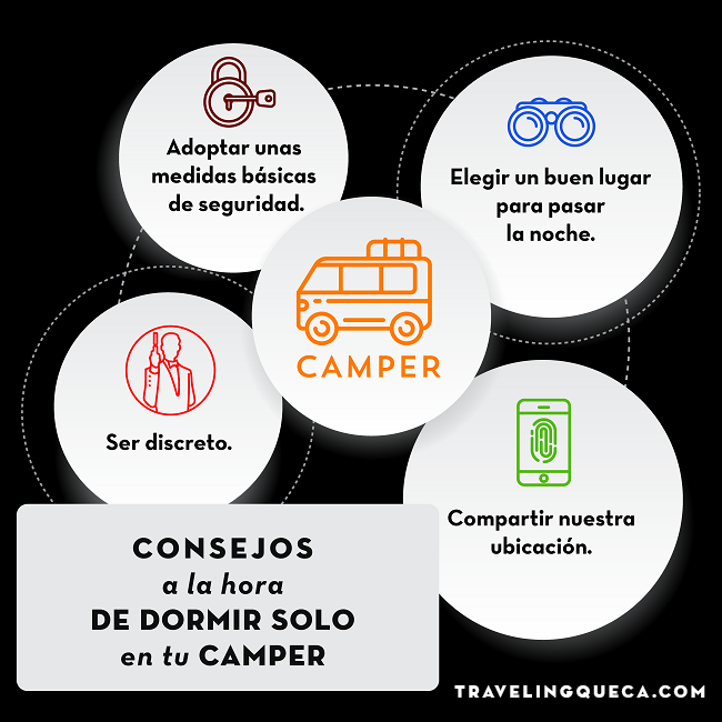 consejos a la hora de dormir solo en tu camper