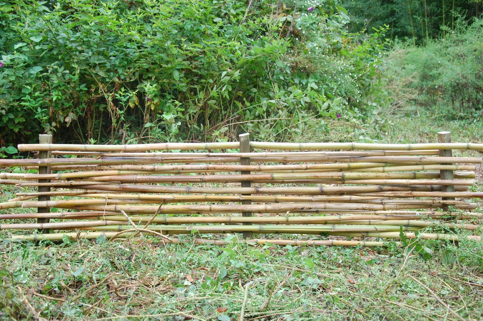 The Hippie Homestead Building a Raised Bed with Bamboo