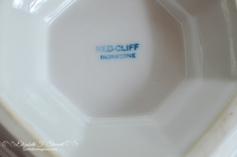 Just following Jesus in my real life... A really great ironstone find!