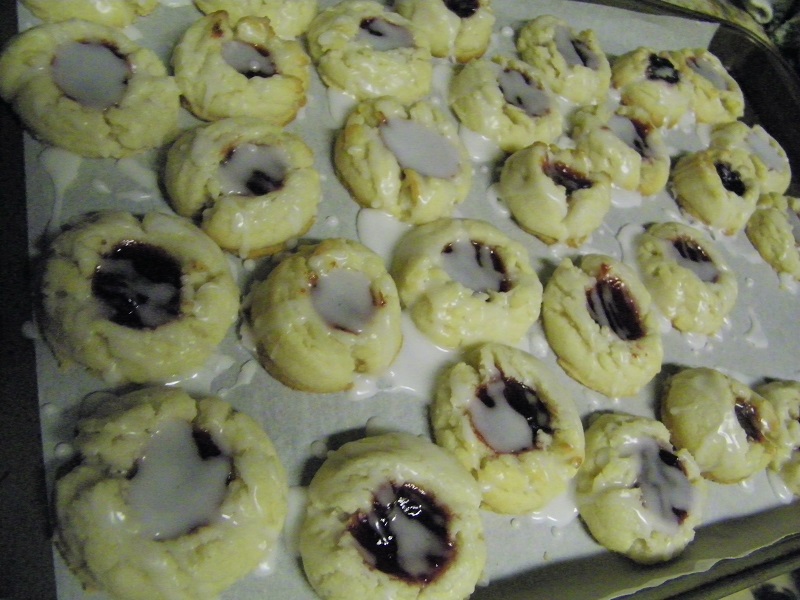 Chef Mommy Almond Shortbread Thumbprint Cookies