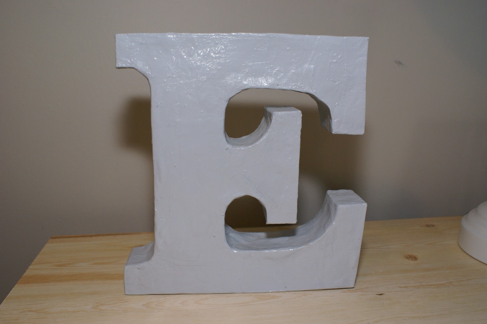 The Cozy Condo Paper Mache Letter