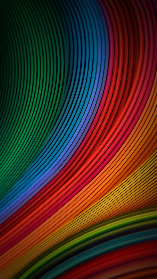 Stock Colorful Lines Curves Android Wallpaper
