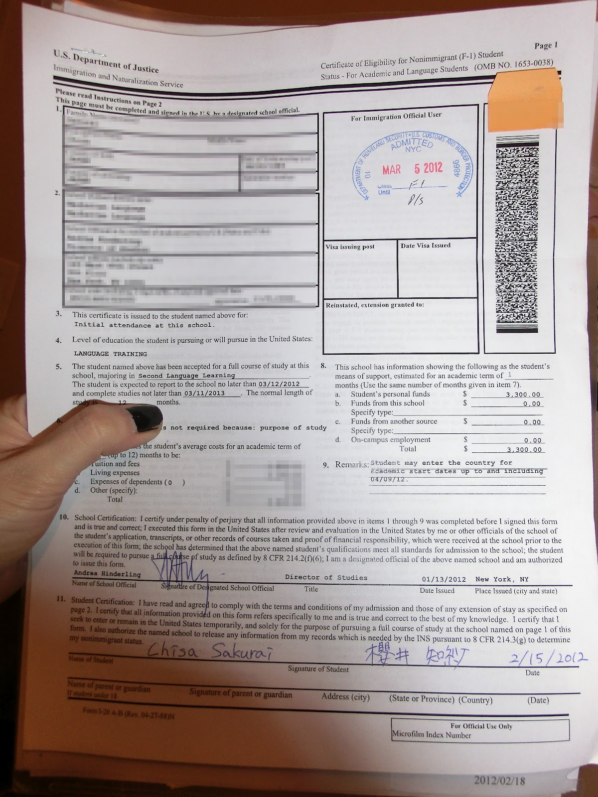 Chisa S Diary アメリカ学生visa F 1 Visa のすすめ １