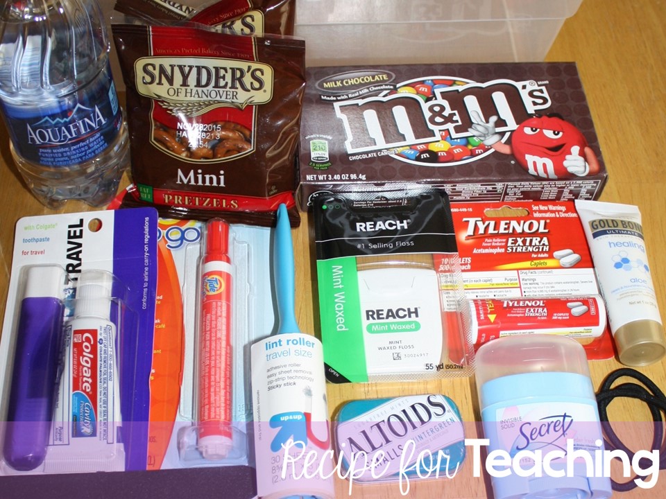 Teacher Emergency Kit Recipe for Teaching