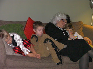 kids falling asleep on sofa