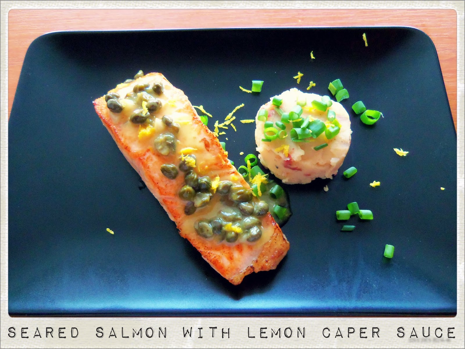 You've Got Meal! Seared Salmon, Potato and Sun Dried Tomato Puree and