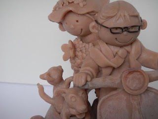 orme magiche cake topper sposini matrimonio torta nuziale modellini statuette sculture action figure personalizzate fatta a mano super sculpey 