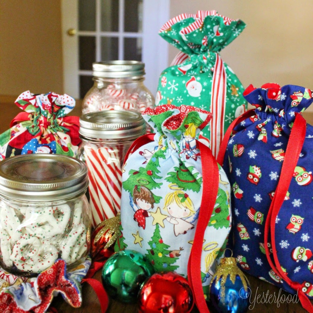 Yesterfood Mason Jar Gift Bags Tutorial
