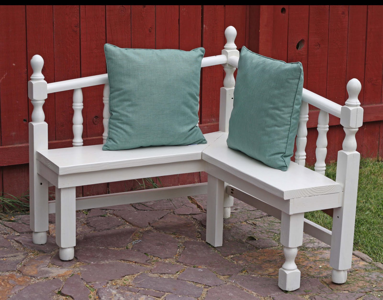 Running With Scissors Corner Bench from Head and Foot Boards