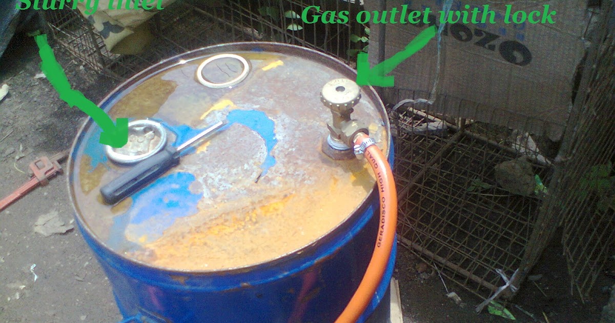 How to produce methane gas using cow dung How to produce methane gas