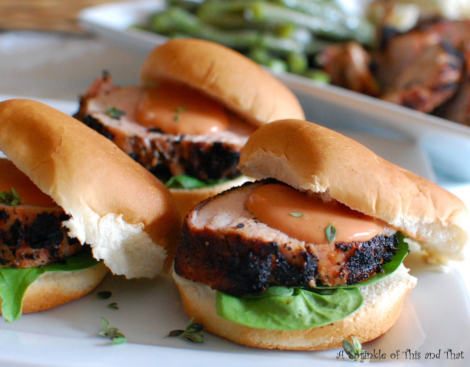 A Sprinkle of This and That Grilled Pork Tenderloin Sliders