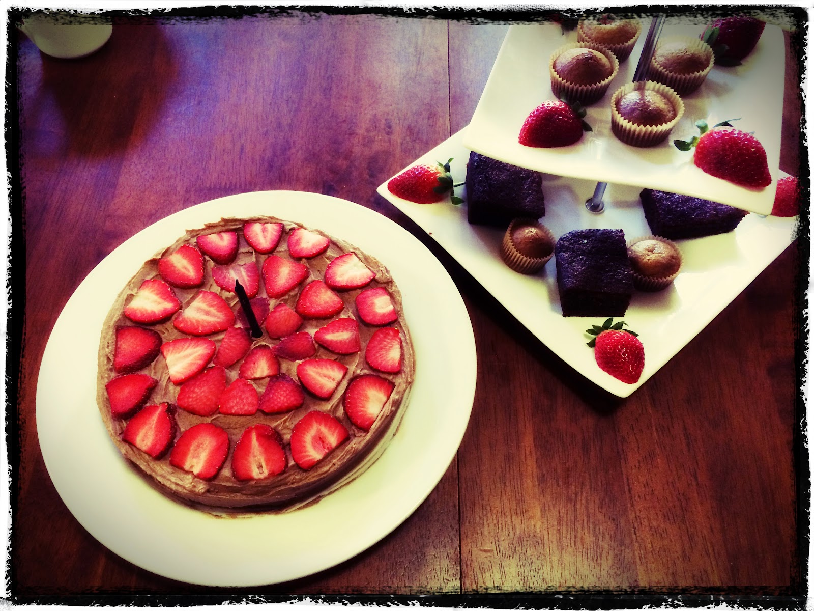 strawberry chocolate celebration cake