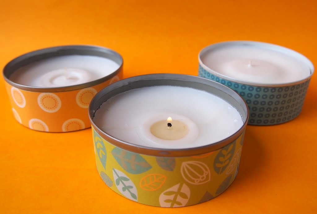 The Tiny Funnel Big Recycled Tea Candles