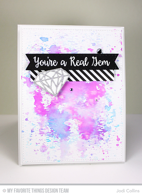 You’re a Gem Card by Jodi Collins featuring the Bling It On stamp set and Diamonds Die-namics #mftstamps