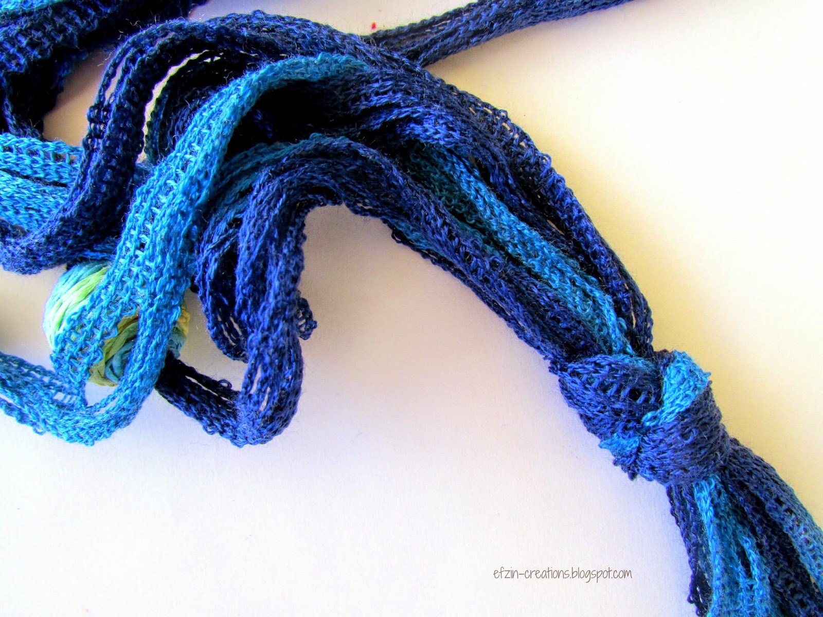 Yarn Beaded Necklace Ef Zin Creations