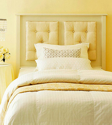 headboards headboard diy easy bedroom fabric upholstered padded simple bedrooms panels guest neutral quick cream insert rooms panel updates room