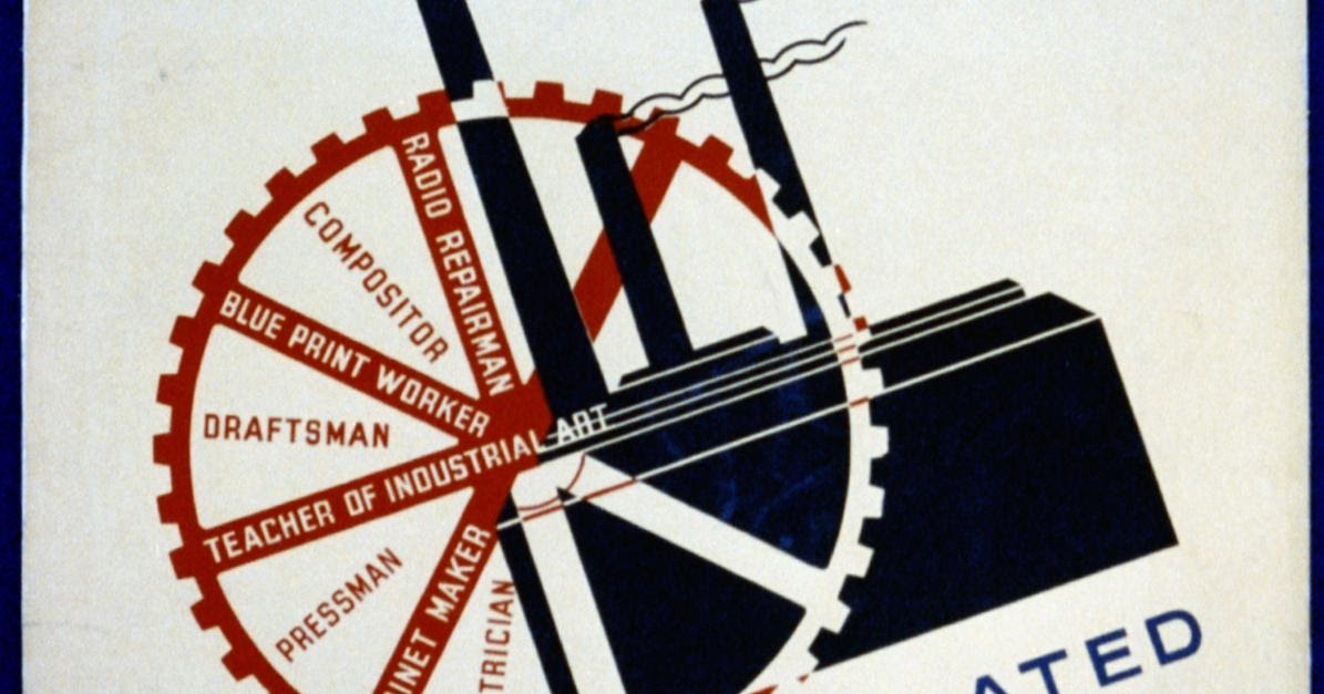 INDUSTRIAL ARTS Industrial Arts Posters from the 30's WPA