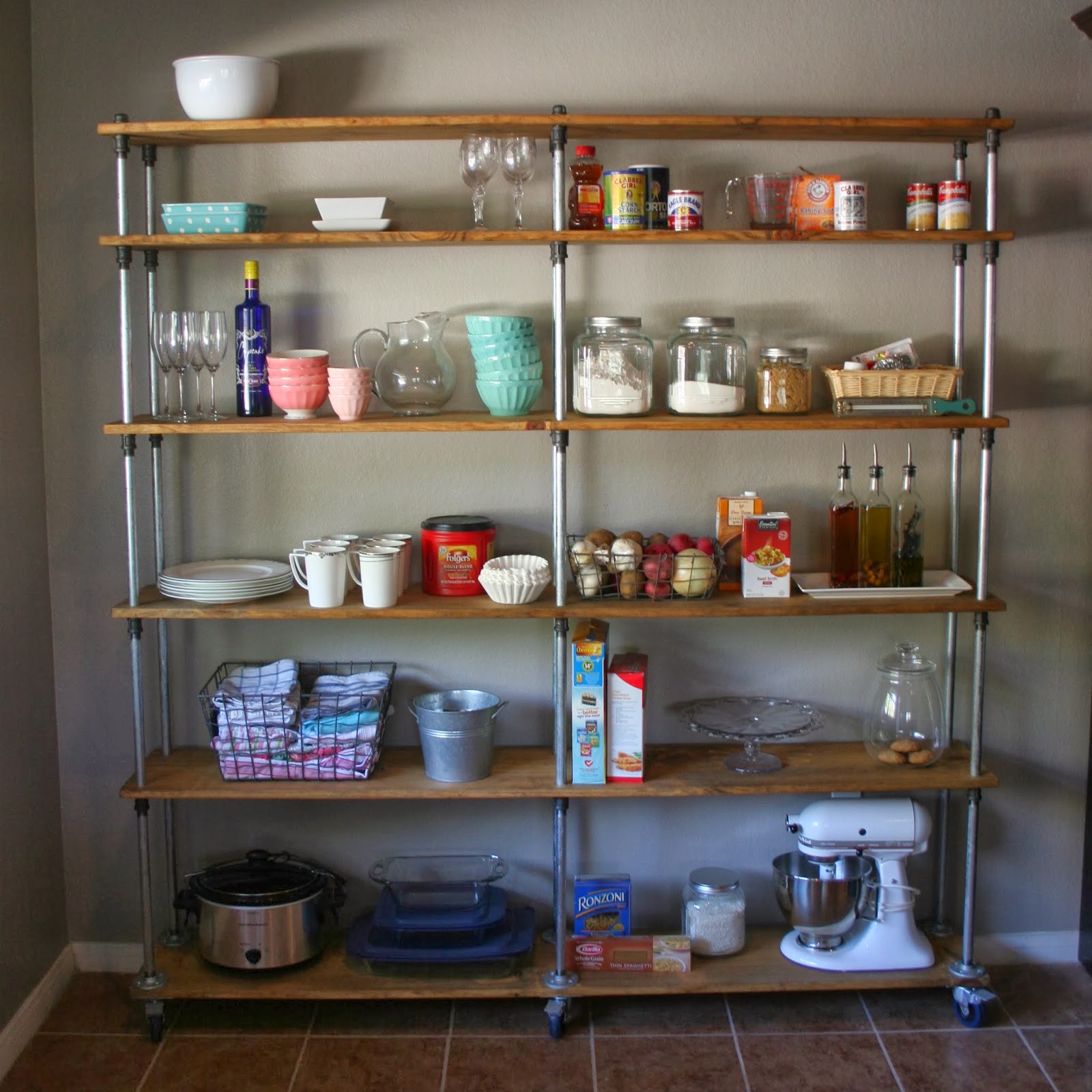 Just A Darling Life a look into my house kitchen shelving