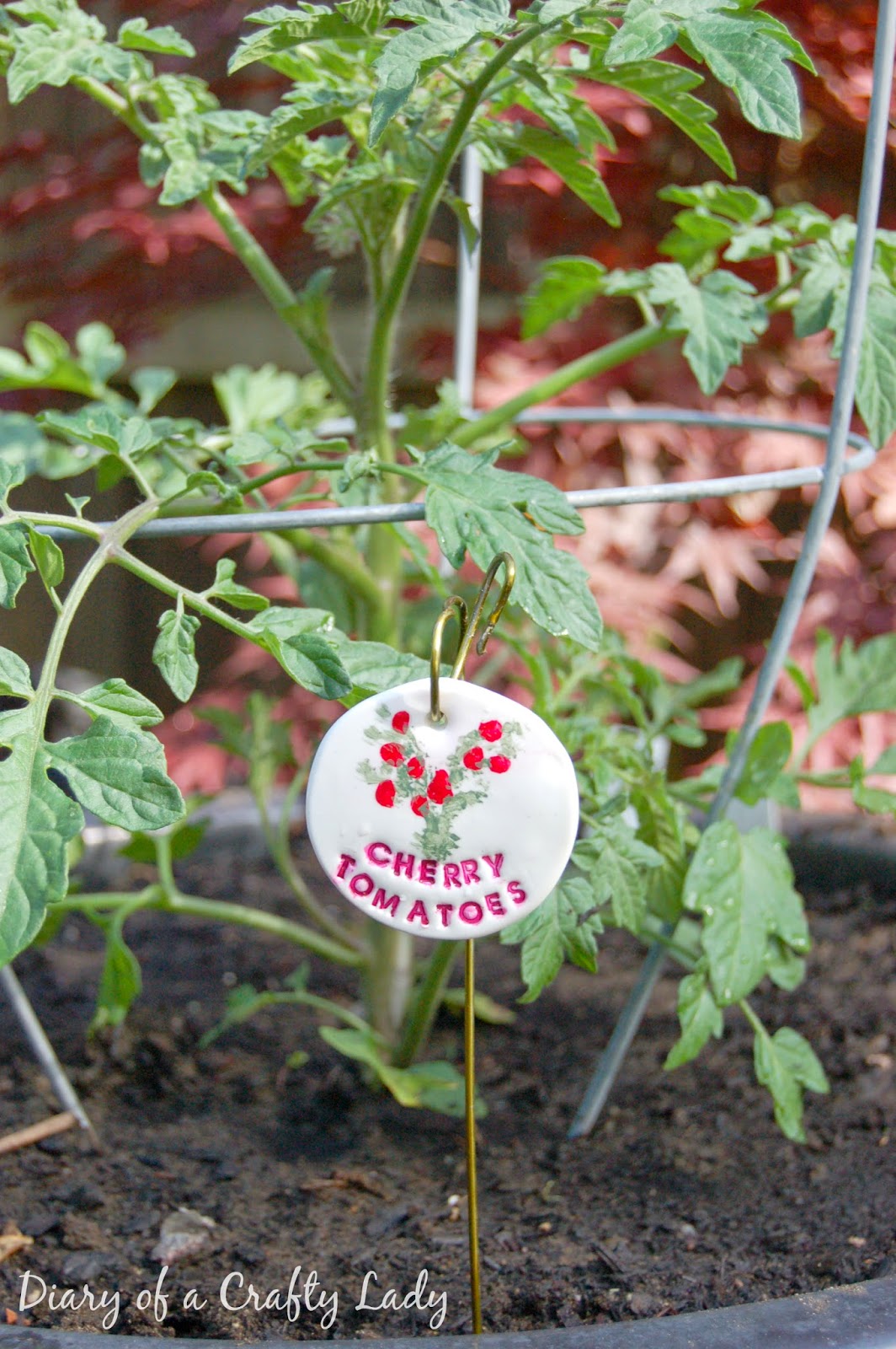 Diary of a Crafty Lady Clay Garden Markers