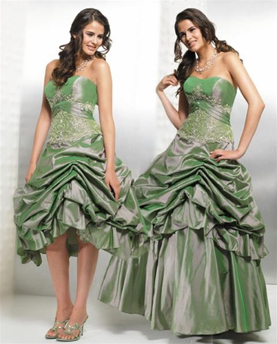 Apple Green Wedding Dress