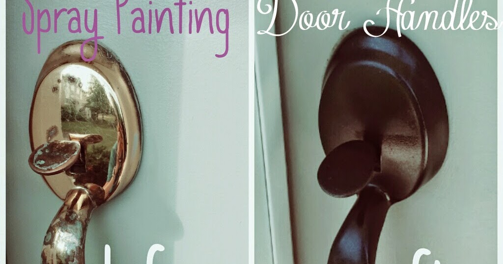 Eclectic Momma Updating Door Handles With Spray Paint