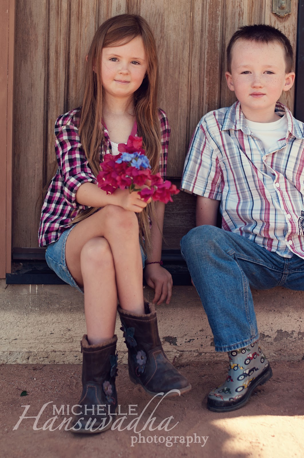 Michelle Hansuvadha Photography Lily &amp; Jackson Siblings
