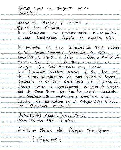 Hs Letter
