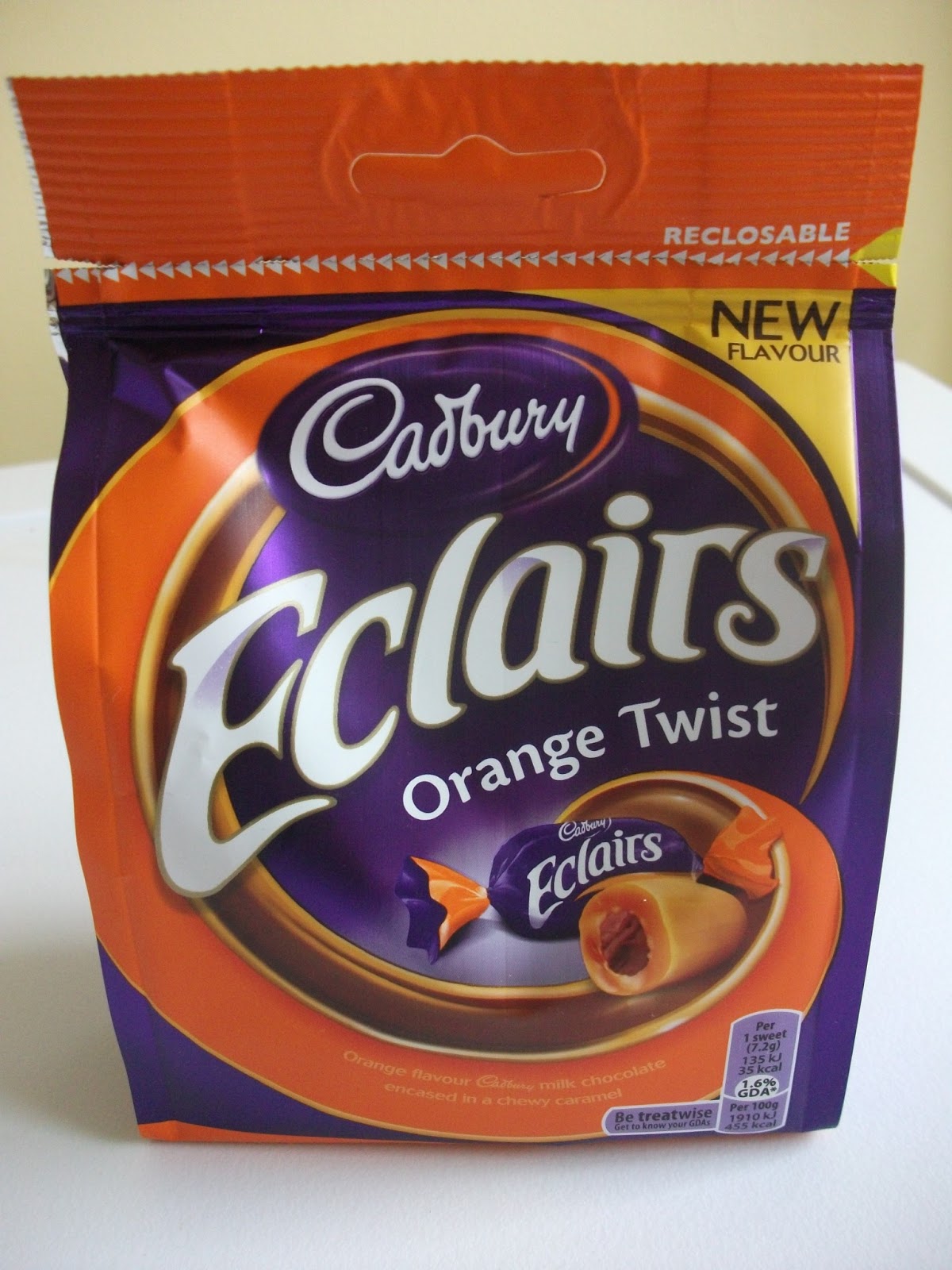 New Cadbury Orange Twist Eclairs