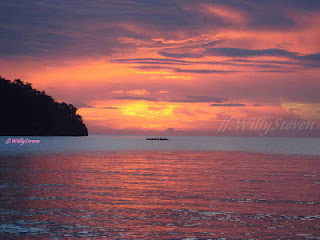 29. Pulau Rau (Kabupaten Morotai) : Peach Sunset of Rau Island