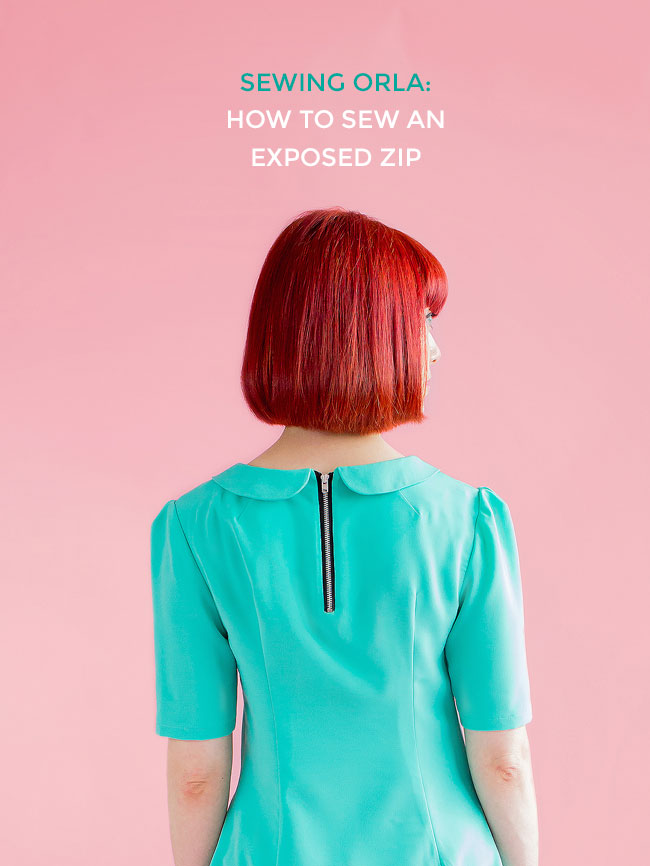 How to sew an exposed zip - Tilly and the Buttons