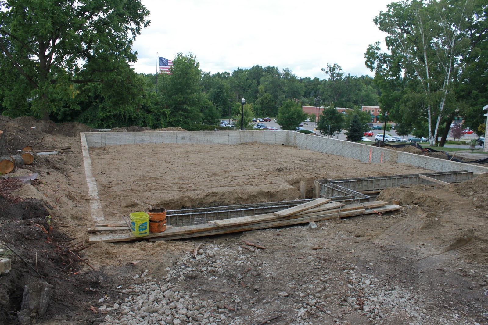 Construction of the New Flushing Family Dentistry Foundation Footing completed
