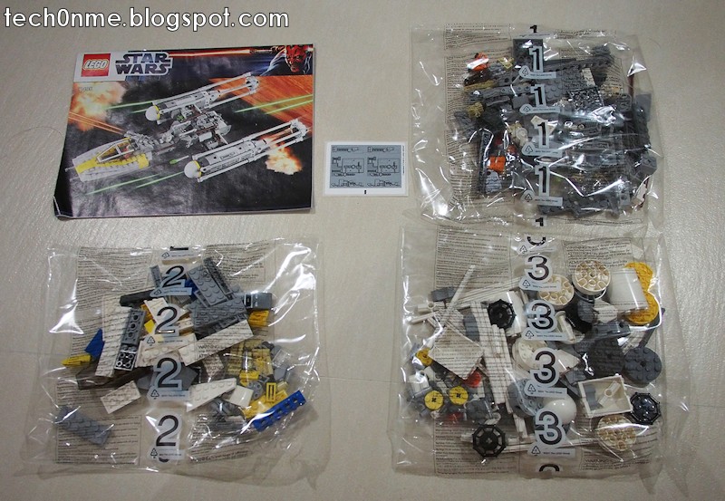 lego y wing 9495