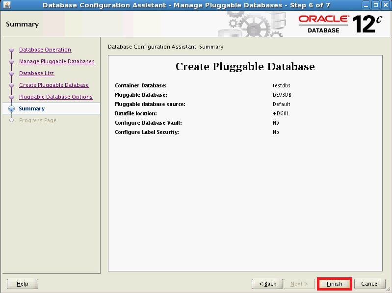 Oracle Database 12c Create Pluggable Database
