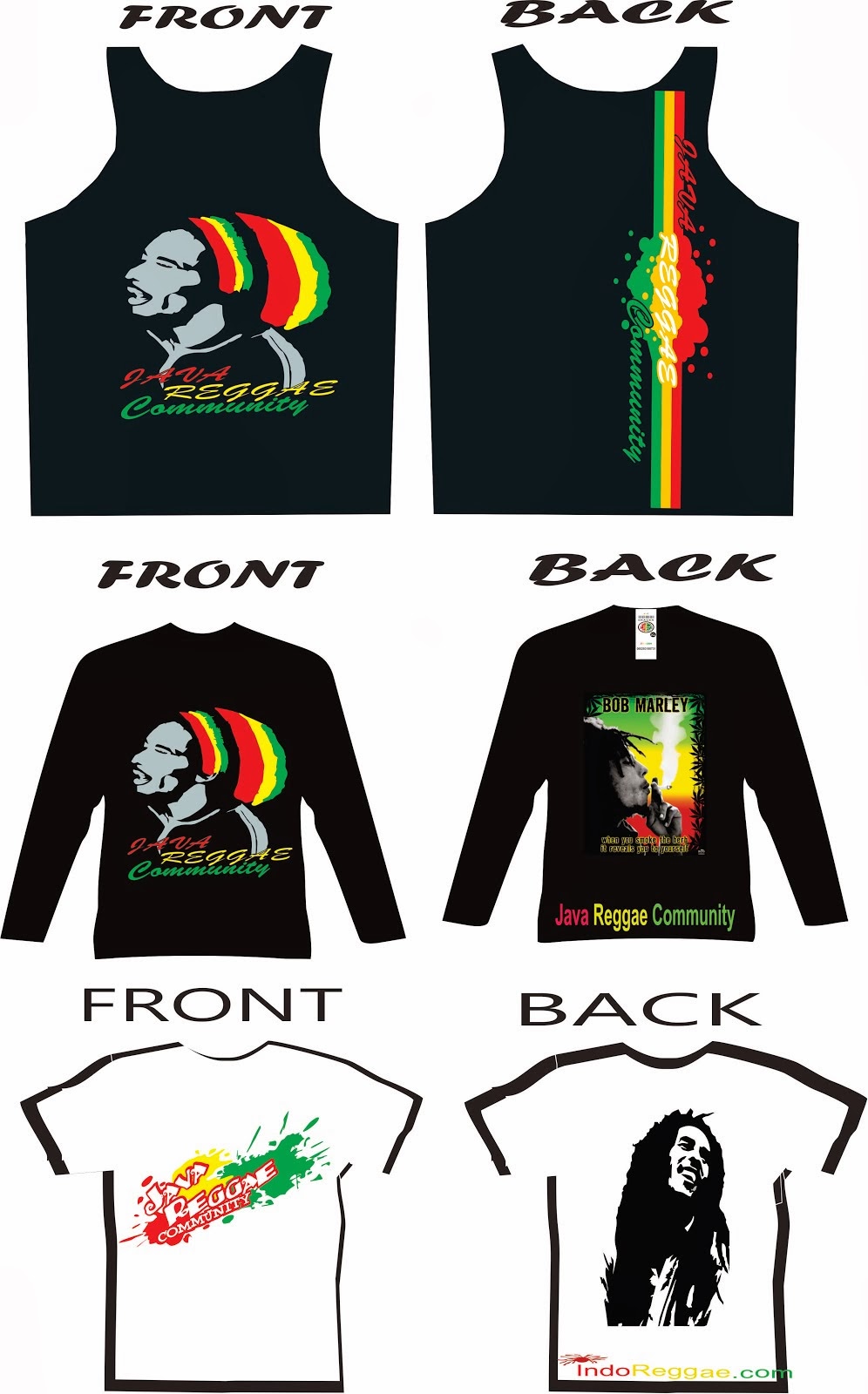 Kaos dari Java Reggae Community